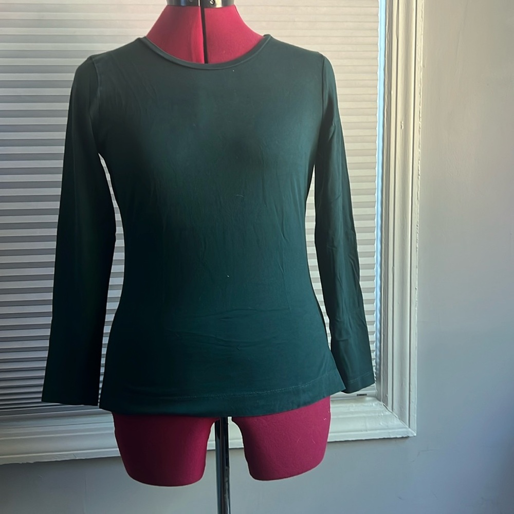 Ann Taylor basic green long sleeve